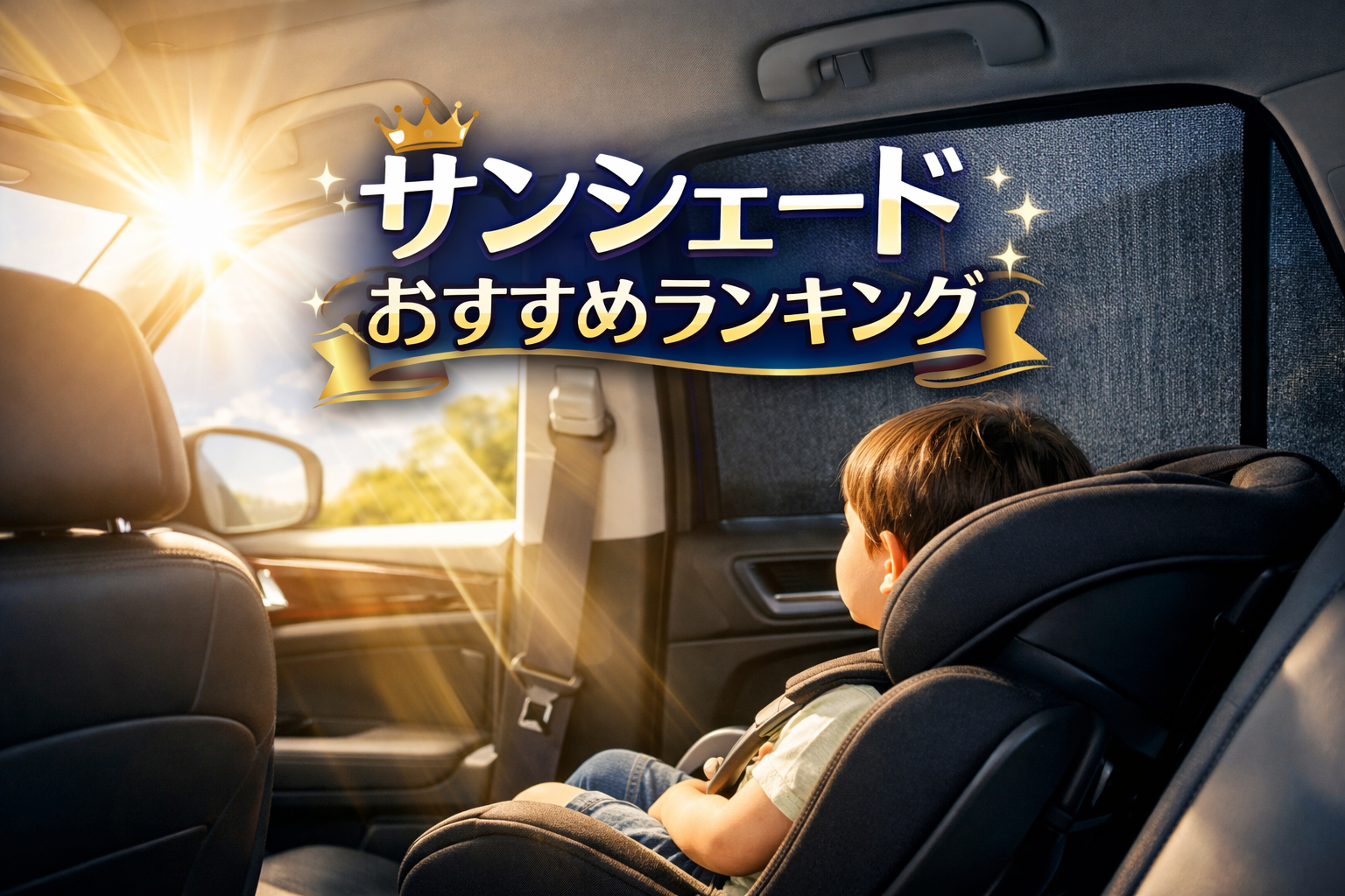 車内の暑さ対策に最適なサンシェード比較ランキング|子どもを守るならシンシェードが1位
