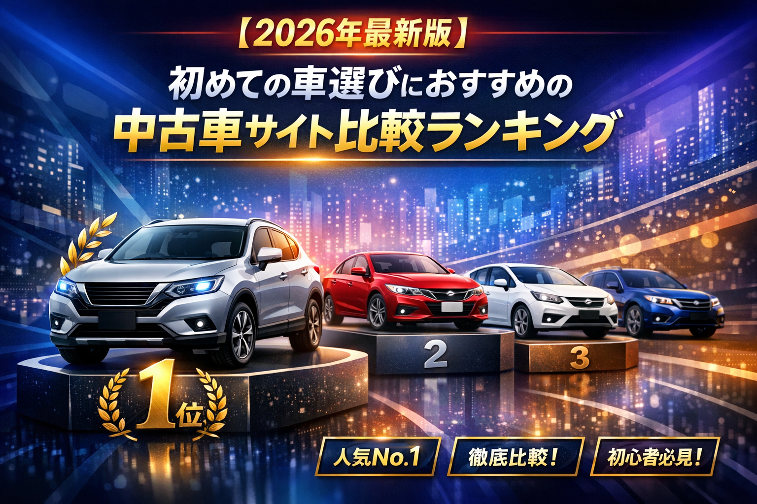 【2026年最新版】初めての車選びにおすすめの中古車サイト比較ランキング 車選びドットコムが選ばれる理由