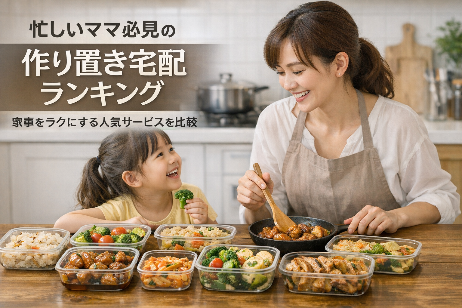 忙しいママ必見の作り置き宅配ランキング|家事をラクにする人気サービスを比較